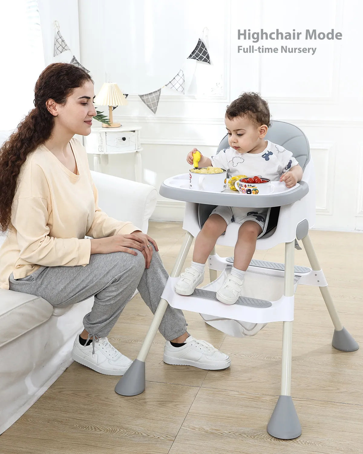 Baby High Chair 6 Months Plus, 2-in-1