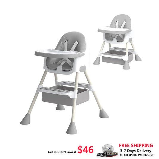 Baby High Chair 6 Months Plus, 2-in-1