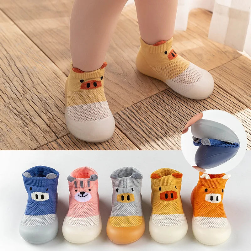 First Walkers Children Sock Shoes Non-slip Floor Socks